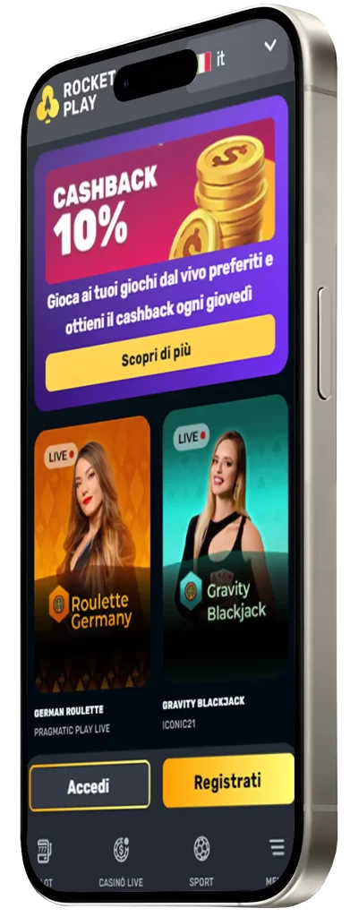 Casinò live su dispositivi mobili