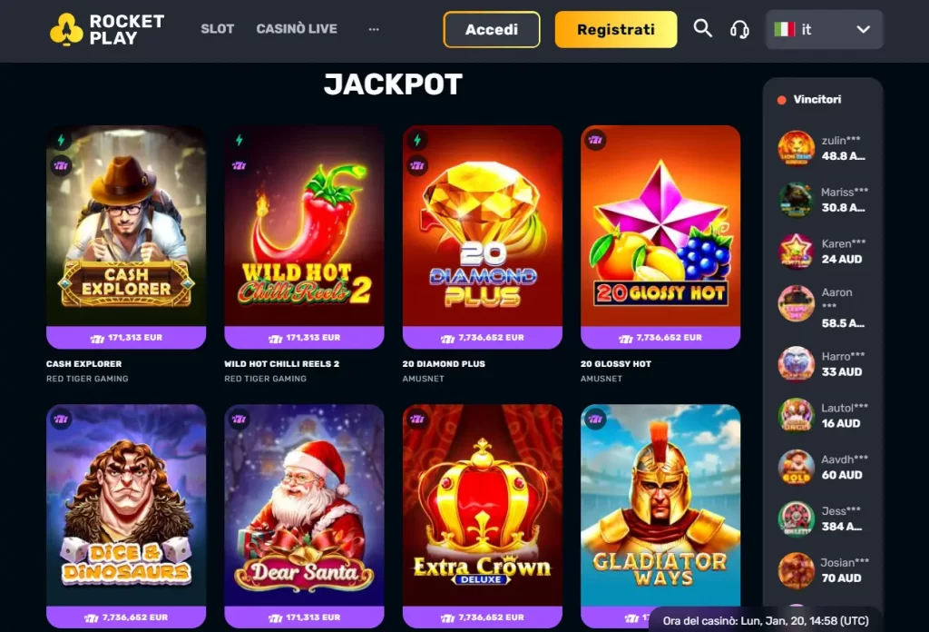 Giochi jackpot