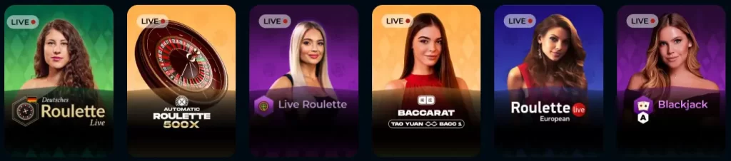 Giochi dal vivo en RocketPlay Casino