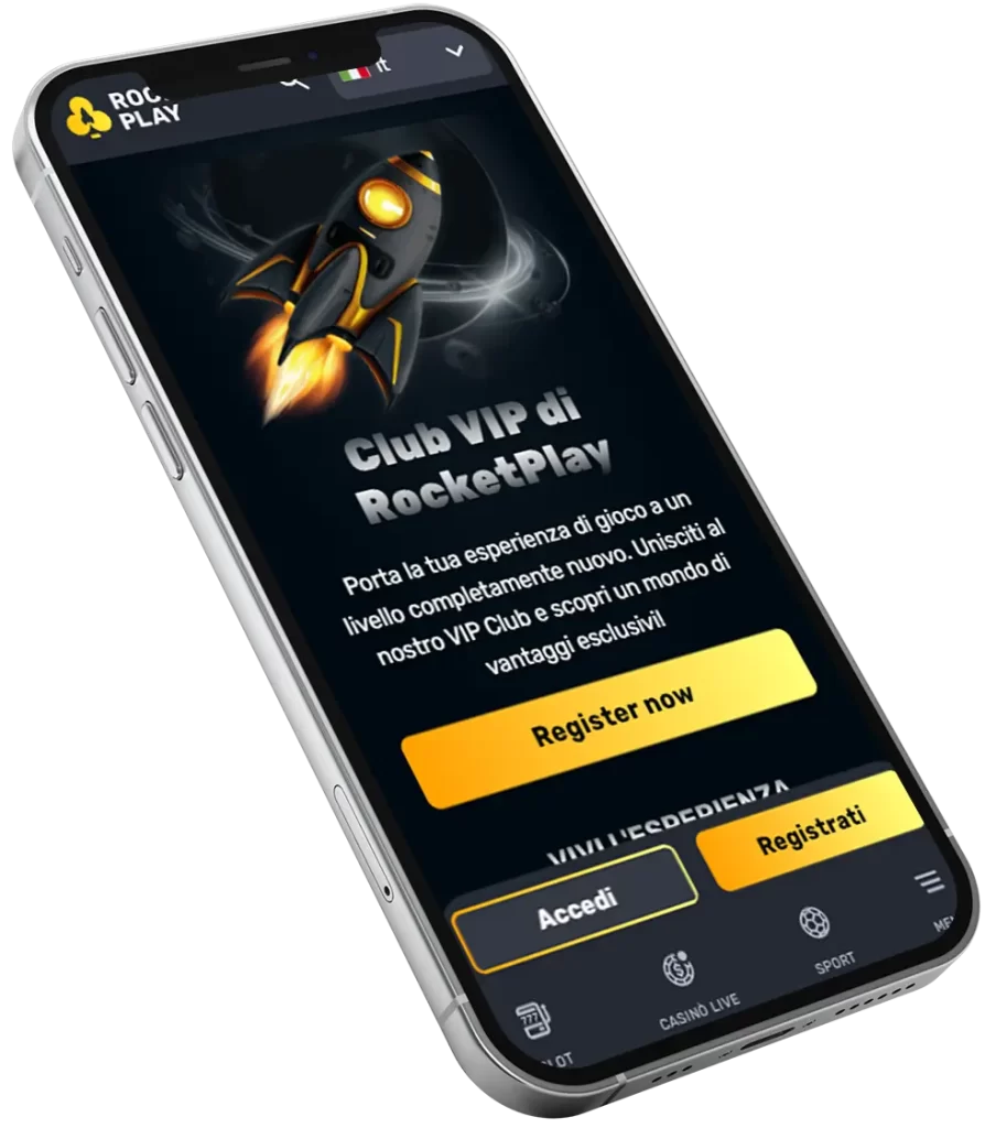 Club VIP su Rocket Play app