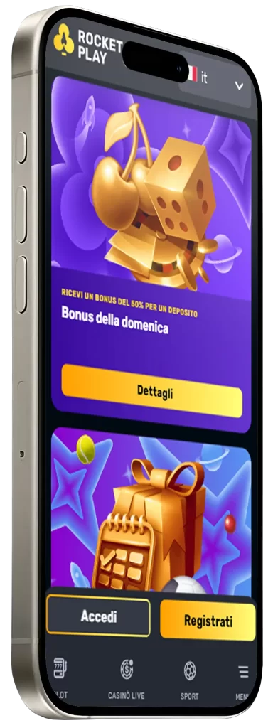 Promozioni su RocketPlay Casino app