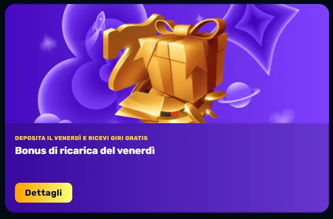 Rocket Play bonus di ricarica del venerdì