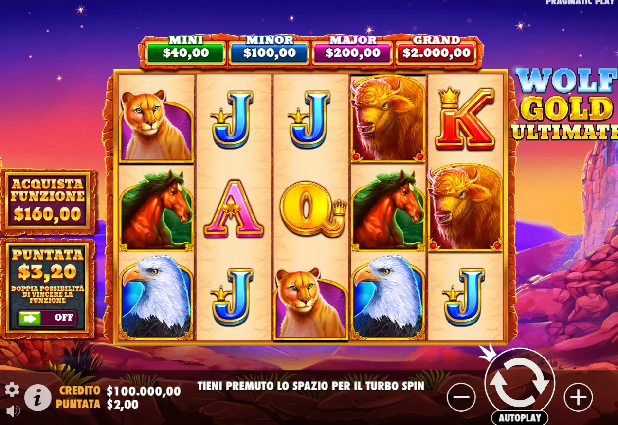 Rocket Play slot Wolf Gold Ultimate